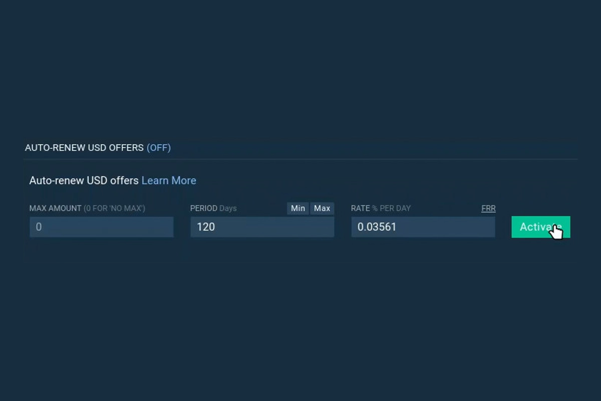 Bitfinex Auto Renew