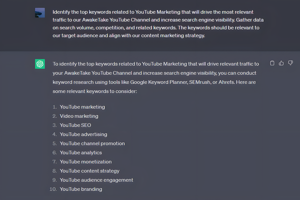 ChatGPT Organize Related Keywords