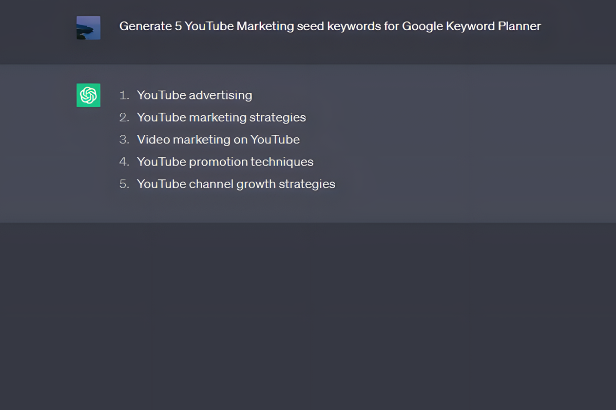 ChatGPT Seed Keywords